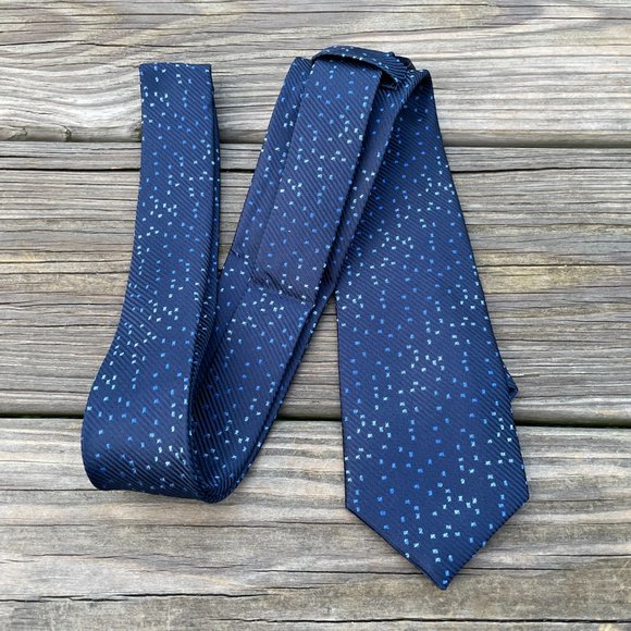 Addiction Men Blue Necktie Classic Length Tie Fash - Picture 4 of 7